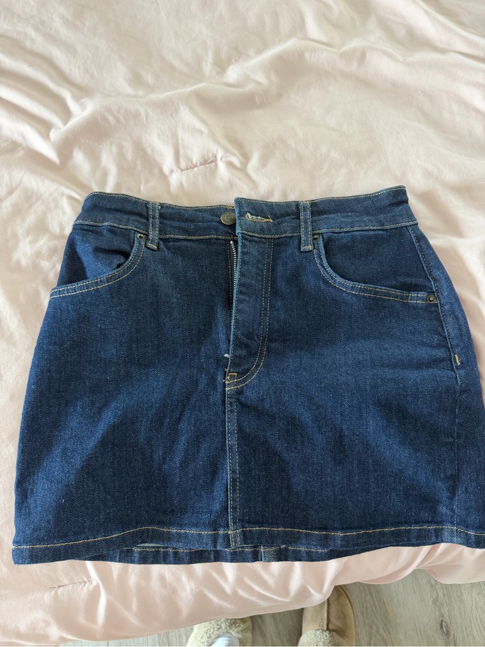 Zara Dark Blue Denim Mini Skirt
